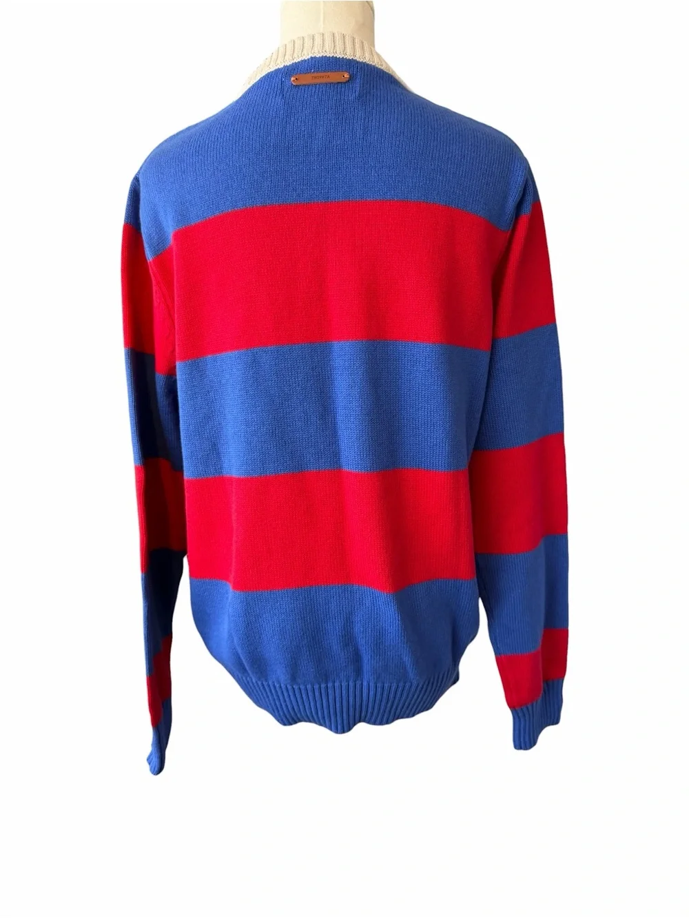 A1-21 Trovata Birds of Paradis Barbara Sweater Red/Blue Size M